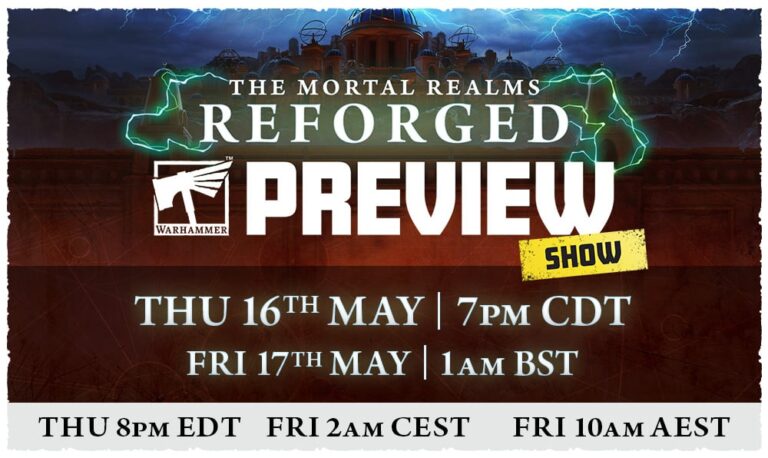 Two Warhammer Preview Shows Are Scheduled for This Week