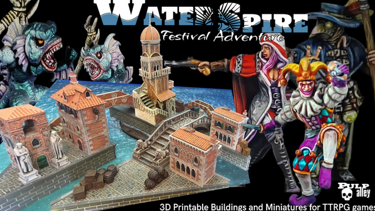 Experience the Sinking City with WaterSpire’s 3D Printable Buildings and Miniatures